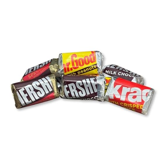 Mini Chocolate Candy Bars Assortment 1 lb Bag (Approx. 50 pieces)