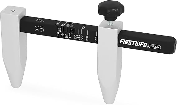 FIRSTINFO PCD Wheel Bolt Pattern Gauge for 4/5/6/8 Bolt Wheels | Sliding ruler design, Easy-read scale, Auto Repair & Wheel Fitment Tool for Cars, SUVs & Trucks, Made in Taiwan, F3922N