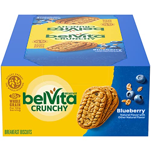 belVita Blueberry Breakfast Biscuits, 8 Packs 4 Biscuits Per Pack