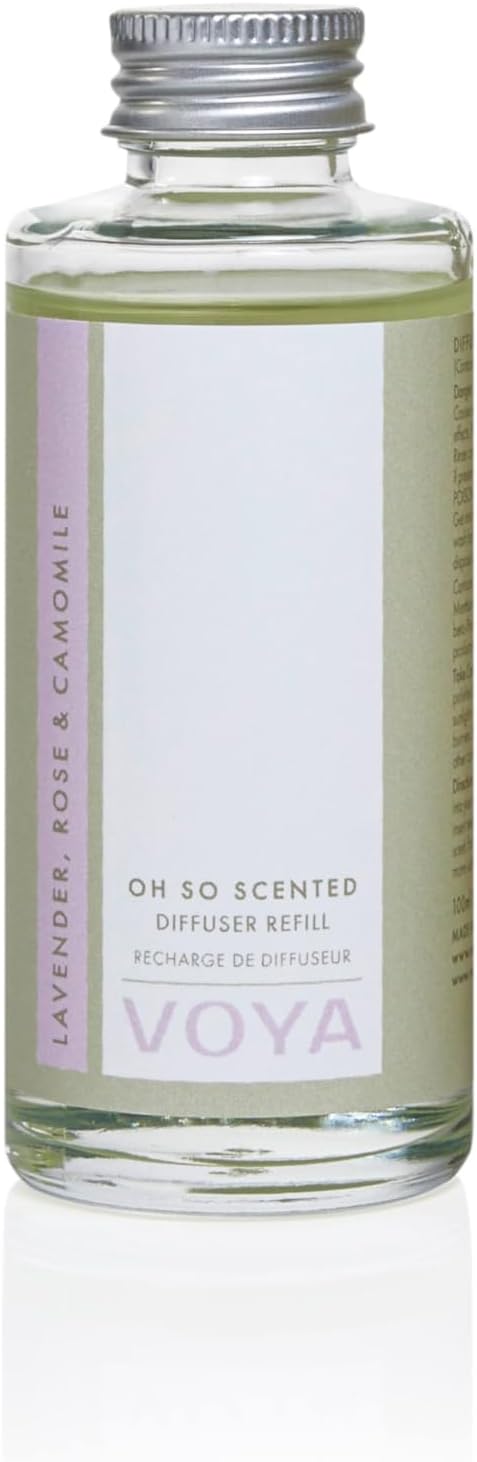 VOYA Lavender, Rose and Camomile Reed Diffuser Oil Refill, 100ml
