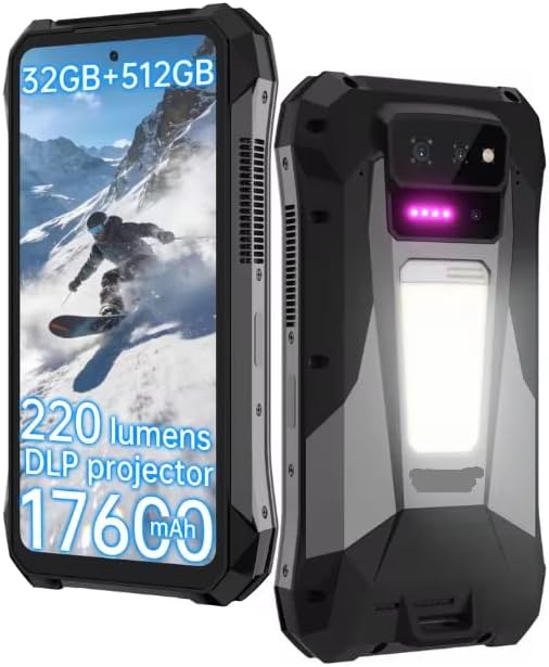 8849 Tank x 5G Rugged Smartphone Projector 720P 100 Lumens 6.78'' LCD 17600mAh 32+512G Android15 Dimensity 7300 120Hz