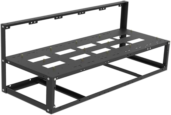 Open Frame Pc Case for Mining Rig Gpu Direct-Plug Chassis Steel Mining Computer Frame Air Design