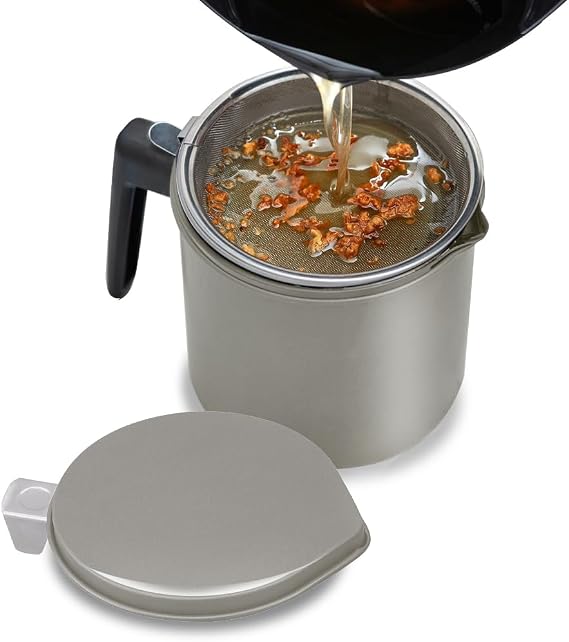 Iris Ohyama H-OP800 Oil Pot, Activated Carbon, 27.1 fl oz 800 ml, Includes 1 Cartridge, Gray