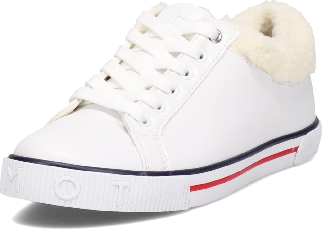 Tommy Hilfiger Womens Olivee Faux Leather Low Top Casual and Fashion Sneakers