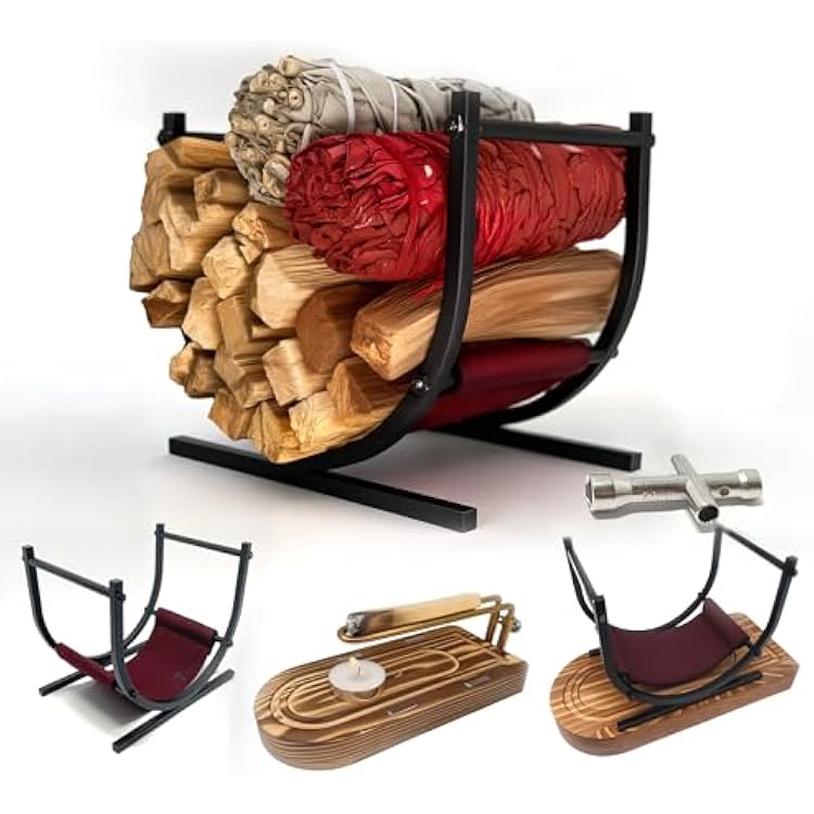 Metal Palo Santo Holder & Palo Santo Burner Durable Metal Stand for Palo Santo Sticks, Sage, Meditation Decor & Ritual Display TriUpNot Included