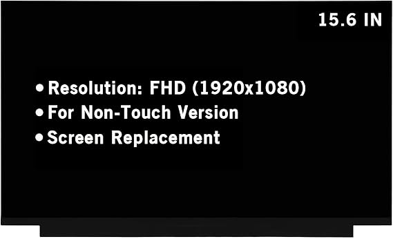 15.6" Screen Replacement for ASUS TUF Gaming F15 FX506 FX506H FX506L FX506LU FX506LH FX506LI FX506HE FX506HC FX506HM FHD 1920x1080 LED LCD Display Screen Panel(144Hz - 40Pin Connector)