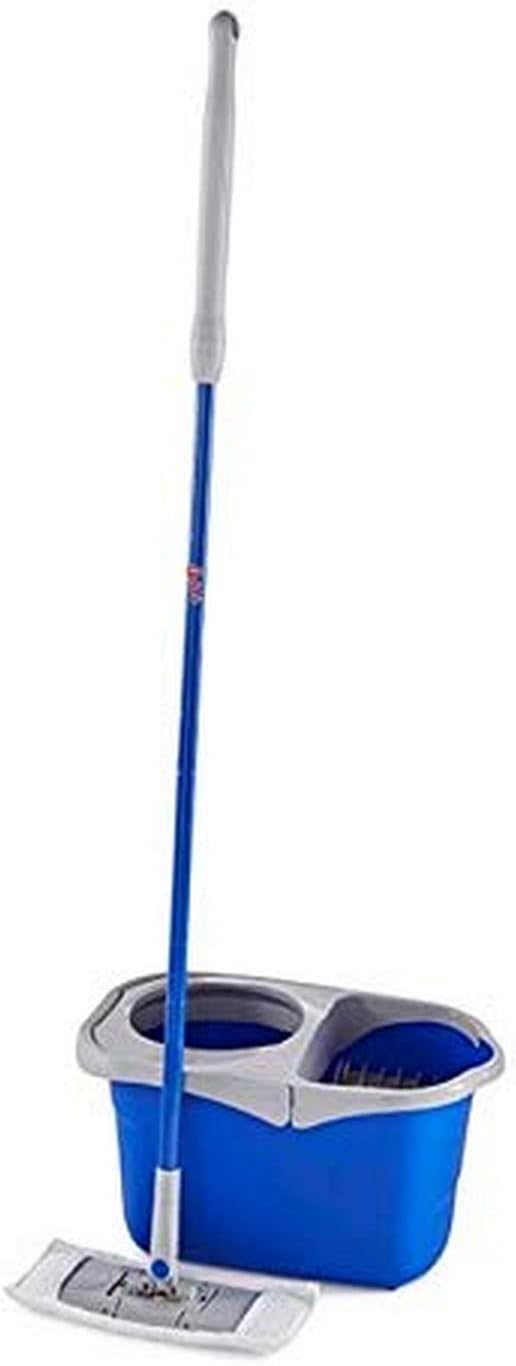 Quickie 2052225 Pad Refill for Flat Spin Wringing Bucket Floor Cleaning System, Microfiber Mop Head Only, 1-Pack, Gray