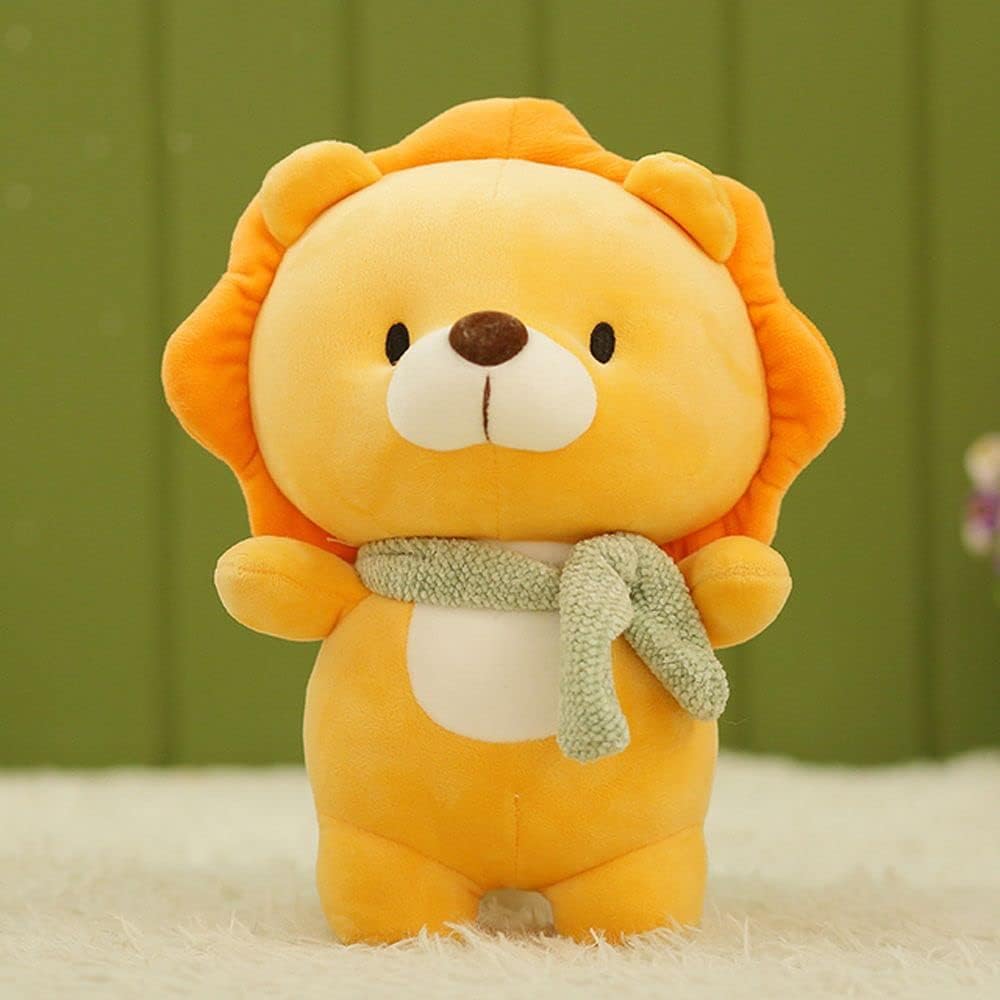 Houchu Super Soft Plush Toy Stuffed Animal Cartoon Lion Dino Pig Hippo Plush Toy Lovely Animal Dolls Stuffed Toys Plush Pillow Kids Gift Home DecorLion