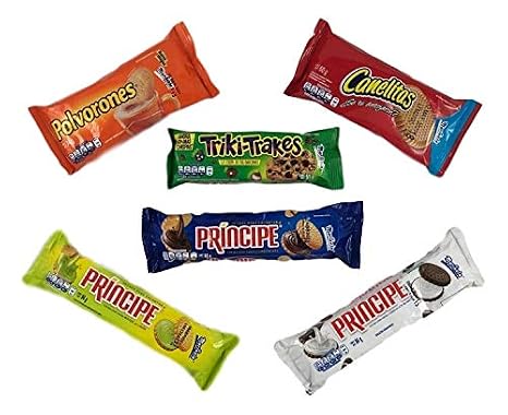 Marinela Principe Chocolate / Chocolate Blanco / Limon, Triki-Trakes, Polvorones and Canelitas Galletas Pack