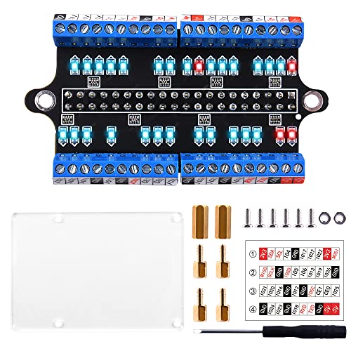 GeeekPi Micro GPIO Terminal Block Breakout Module with GPIO Status LED for Raspberry Pi, GPIO Expansion Board Micro Connector for Raspberry Pi 4B3B3B2BPi ZeroPi Zero WPi Zero 2 W