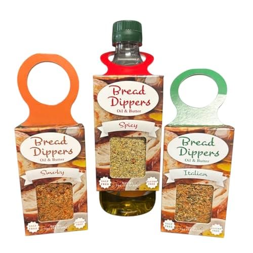To Market- To Market Gourmet Dip Mixes, Cheeseball & Spread Mixes, Variety Packs, Salt-Free, Gluten-Free, MSG-free, All Natural Ingredients. 3 pack, Italian, Spicy & Smokey Bread Dippers