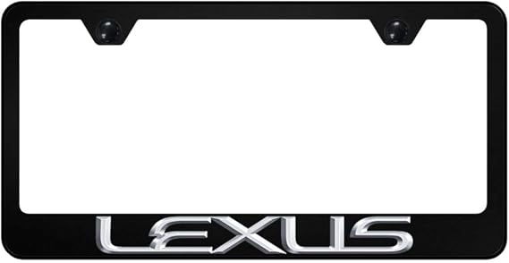 Lexus 3D Black Steel License Frame