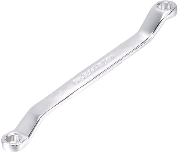 RANIT 6mm x 7mm 12 Point Offset Double Box End Wrench Polished Finish, Cr-V