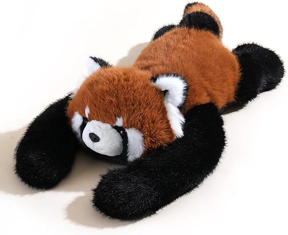 Weighted Plush Red Panda, 1KG Weighted Stuffed Animal, 45cm Cute Weighted Teddy, Red Panda Plush Hugging Pillow for Anxiety Relief and Sleep