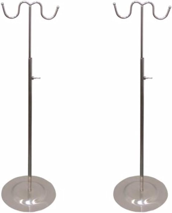 2 Pack Double Hook Handbag Display Stand Double Hook Metal Handbag Display Rack Stand 7z Acc