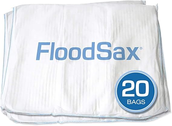 FloodSax Super Absorbent Sandless Sand Bag for Floods, Spills and Leaks