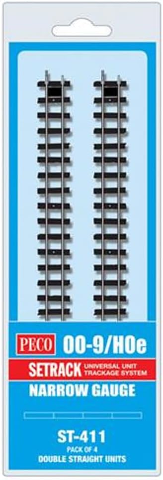 Peco ST411 Double Straight Units Standard Railtracks