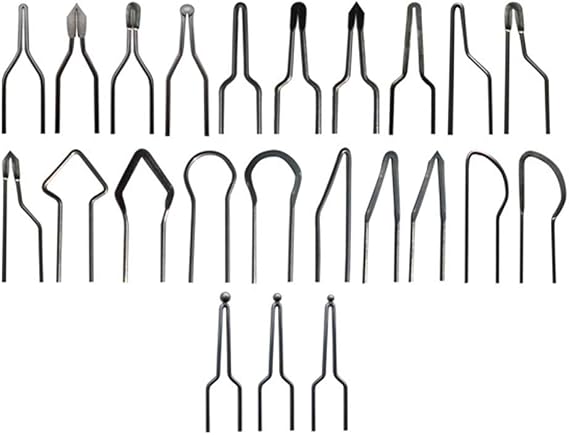 23pcs Wire Wood Burning Tips, Pyrography Tip Nibs Kit, Wood Burner Set Tool For 30-50w Adjustable Wood Burning Machine Pyrography Machine