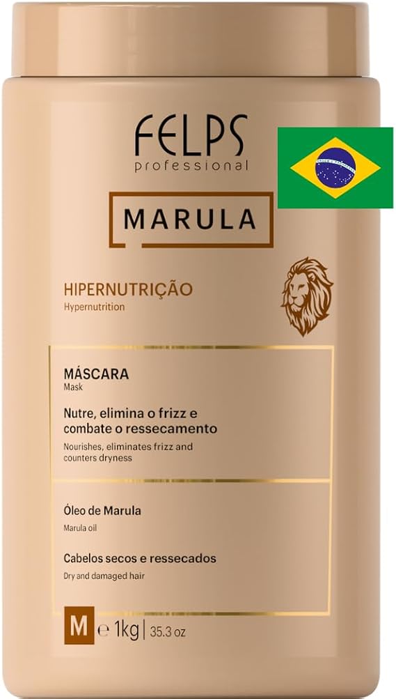 Felps Professional Marula Hair Mask, Dry And Damaged Hair, 1000 g