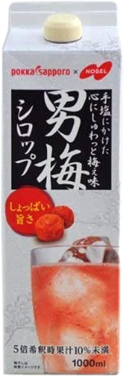 Pokka Sapporo Otoko Ume Syrup 1000ml Pack 1 Bottle Other