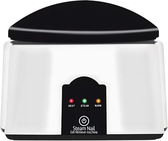 36W Professional Nail Polish Remover Steamer, Electric Gel Removal System with Temperature Control for Salon & Home Use