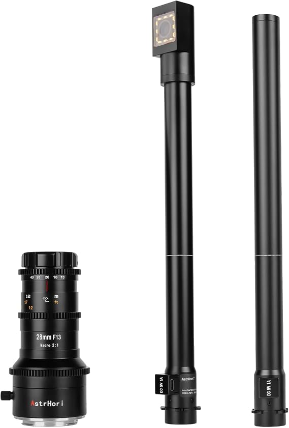 AstrHori 28mm F13 Upgrade Direct-View & 90 Periprobe Lens 2X Manual Macro Lens with 360 Rotating Base for Nikon Z Mount Series Mirrorless Cameras Z5,Z6,Z6II,Z7,Z7II,Z9,Z50,ZFC.etc