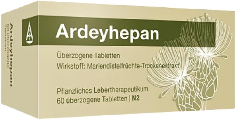 Ardeyhepan Protection and support for liver diseases and liver damage herbal active ingredient from milk thistle fruits 60 pieces 1 pack