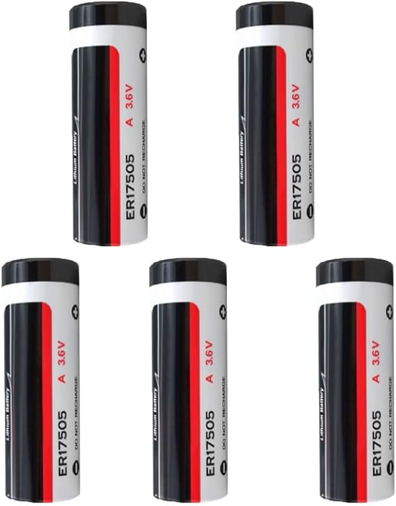 (5-Pack ER17505 3.6V 3600MAH Non-Rechargeable Primary Lithium Cell Battery