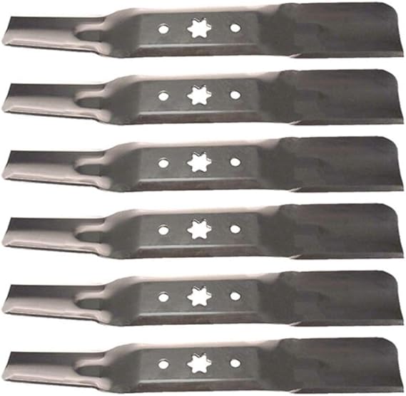 Set of 6 Sears Craftsman G8200 G8300 ZS6700 50" Replacement Lawn Mower Blades Fits Models 14A7A3ZQ099 247.204430 14A7A5ZQ099 247.270480 17ARCBDQ099 247.204100
