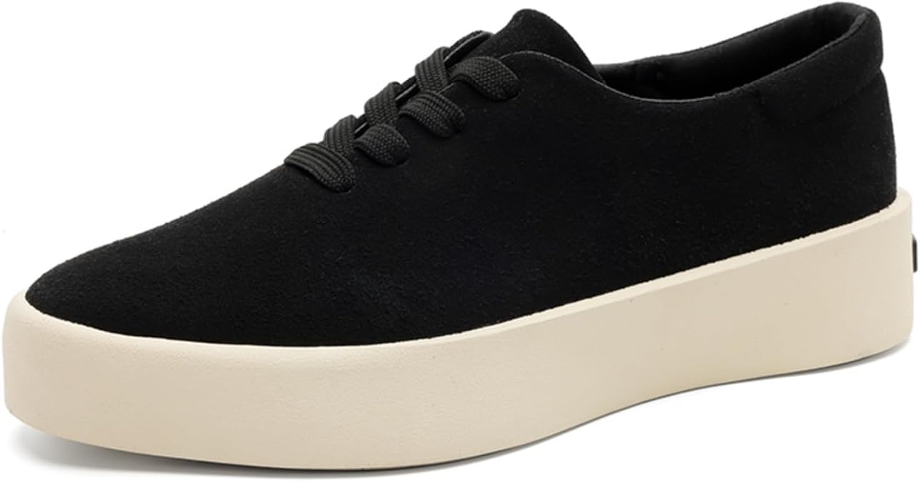 Men's Lace - Up Platform Sneakers, Stylish Casual Footwear - Ideal for Urban Strolls, Weekend Hangouts & Daily Commutes