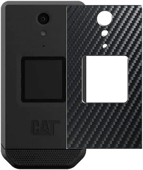 2 Pack Back Screen Protector Film, compatible with CAT S22 Flip Black Carbon TPU Guard Cover ( Not Tempered Glass/Not Front Screen Protectors )