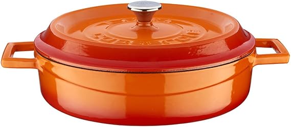 Lava Döküm Çok Amaçlı Yayvan Tencere 24 cm Turuncu - Lv Y St 24 K2