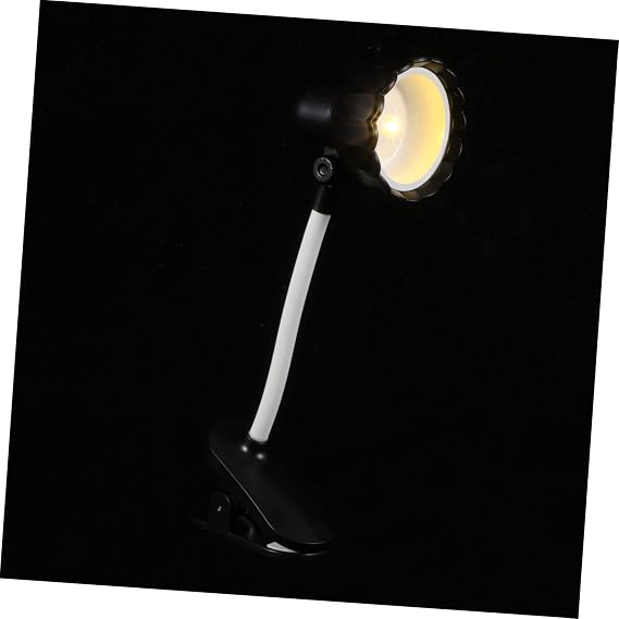 TEHAUX Mini Clip Lamp Eye Protection Night Light for Reading and Bedside Decor Portable Micro Clip Lamp for Students and Mini House Decoration Durable Material