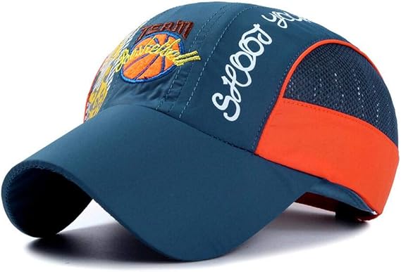 Breathable Lightweight Kids Baseball Cap Adjustable Quick Dry Mesh Basketball Sun Hat Boys Girls