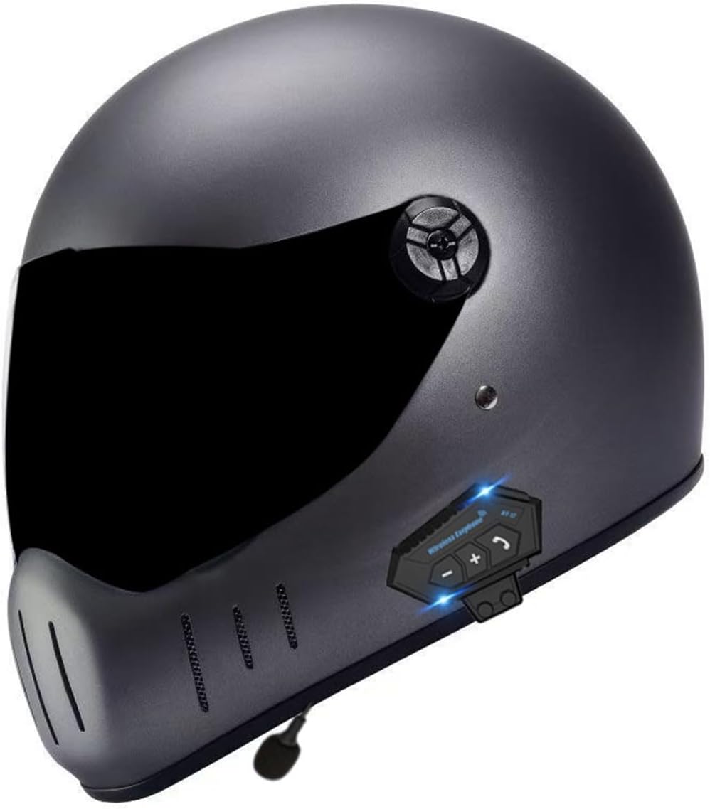 Motorcycle Modular Bluetooth Helmet Full Face Integrated Motorbike Helmet With Visor Motocross Racing Helmets DOTECE Approved Modular Crash Helmets For Adult Men And Women