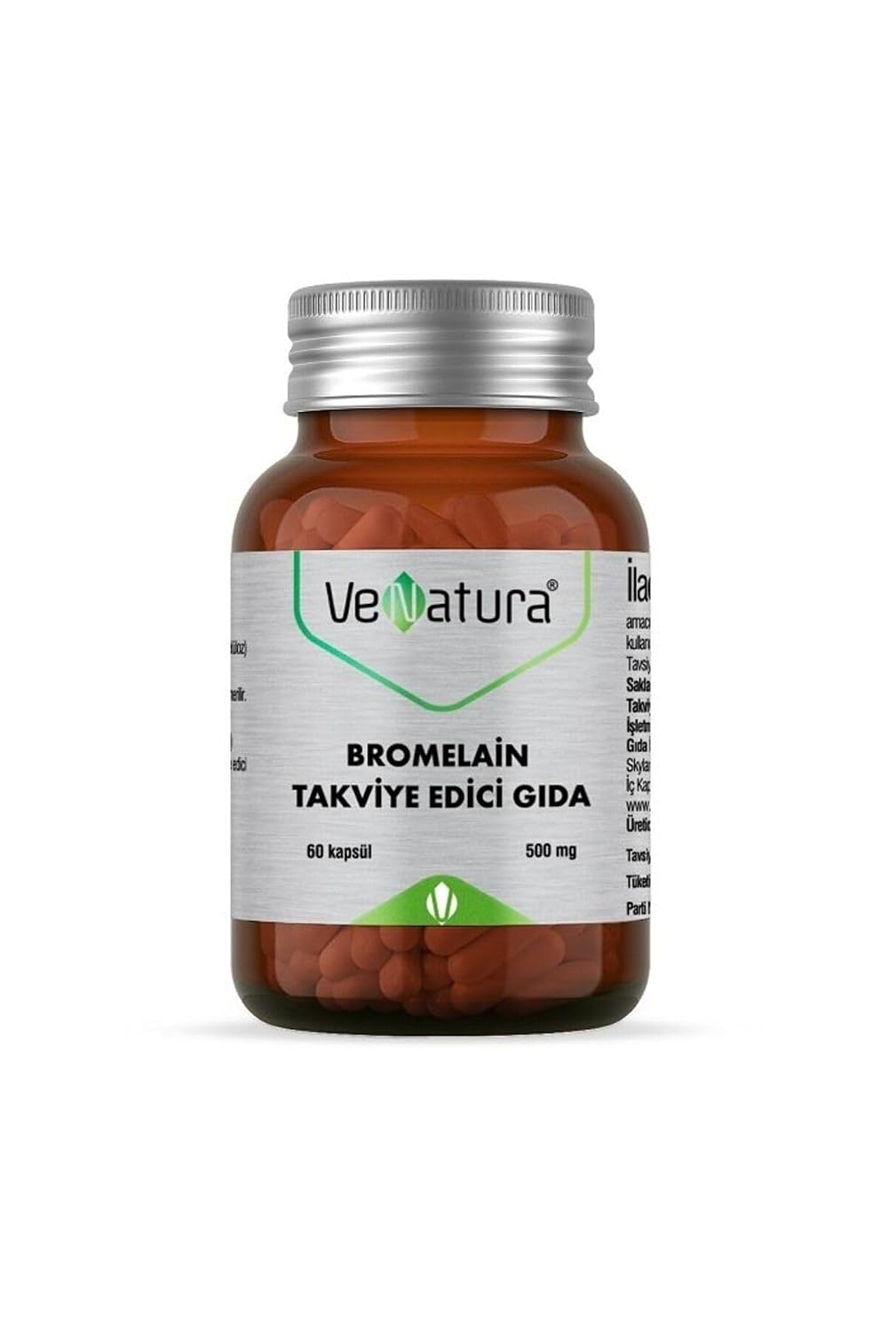 Venatura Bromelain 60 Capsules AROMA-FREE Colorful