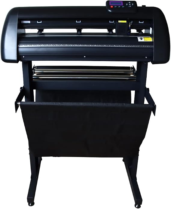 Vinyl Cutter Plotter 24 inch Automatic Edge Patrol 500g Cutting Plotter with LCD Display Plotter DIY Vinyl Printer Cutter Machine with USB2.0 and U Disk Port Adjustable Force and Speed 110V