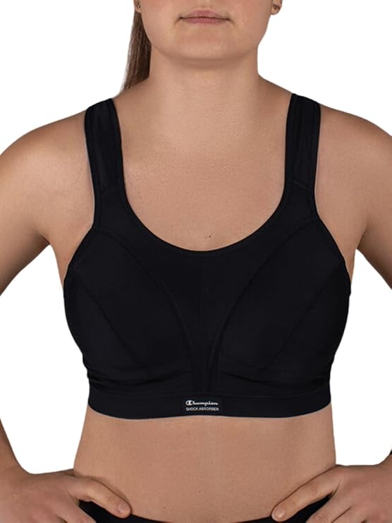 Champion Active D+ Shock Absorber Sports Bra, Maximum Support, Breathable, Quick-Dry, Fully Adjustable, Padded Straps for Superior Comfort, Back Fastening