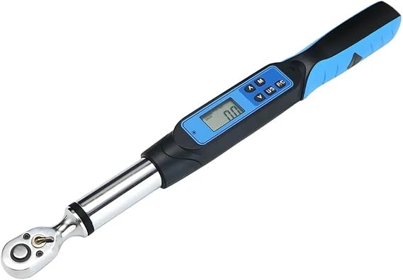 Digital Display Torque Wrench 1/4''3/8'' Digital Torque Wrench with Angle Electronic Torque Wrench with Preset Value, Data Storage, Buzzer(AWE3-135R)