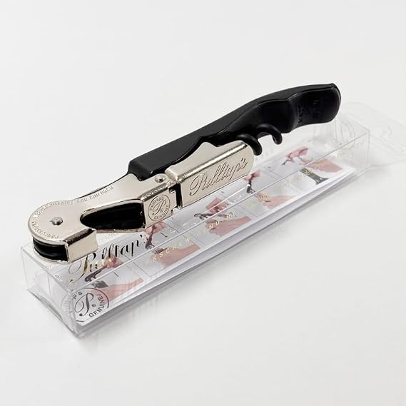Pulltaps Professional DoubleHinged Waiters Corkscrew (Classic 500) Luxury SommelierGrade Wine Opener with Signature Pulltaps Logo & Precision Foil Cutter