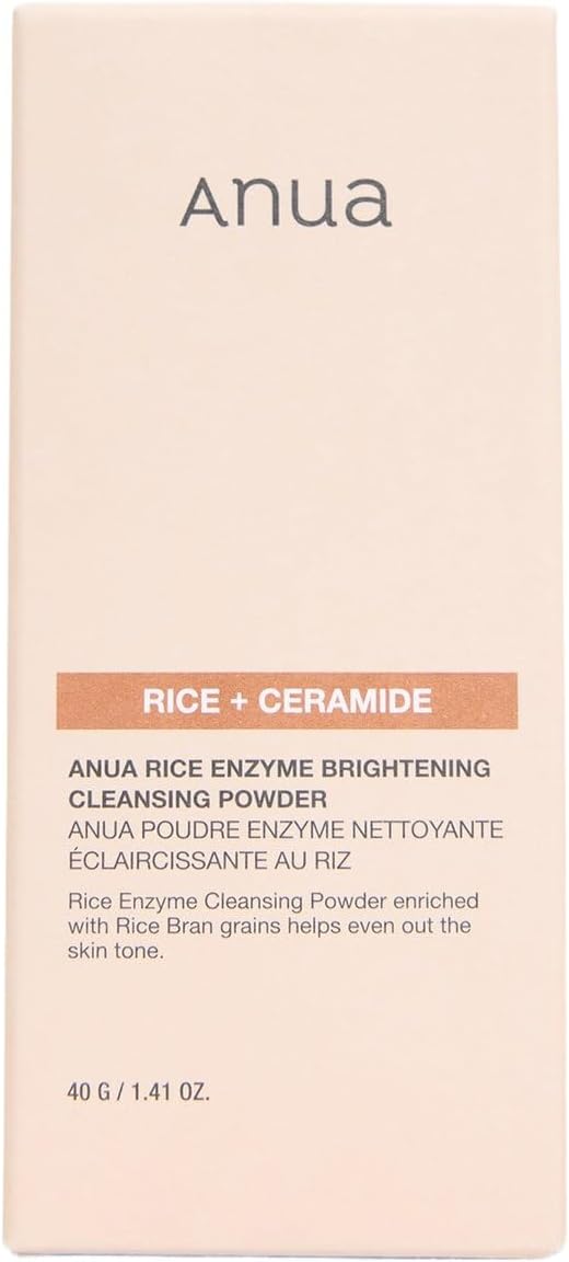 ANUA Rice Enzyme Brightening Cleansing Powder 40g Pirinç Enzimli Leke ve Pürüz Karşıtı Parlatıcı Temizlik Tozu, F7923AXNS