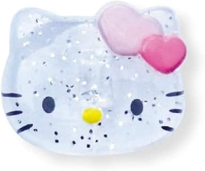 RIO-1700 Sanrio Glitter Button KT Kitty Size M, Pack of 2