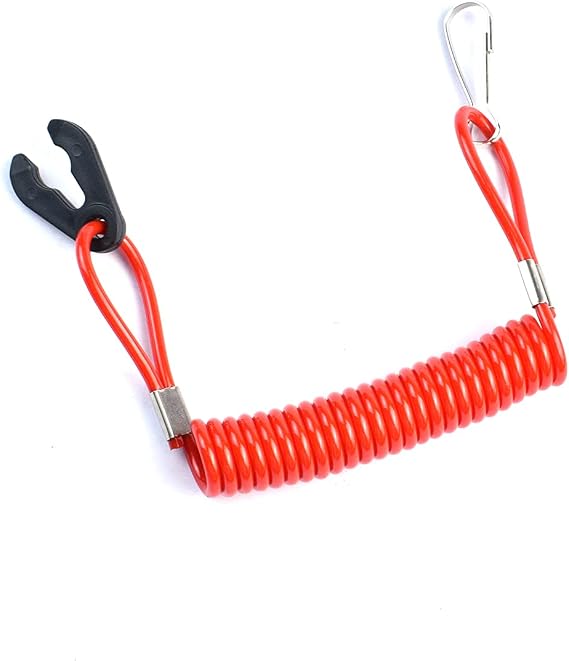 Boat Safety Kill Stop Switch Connector Lanyard Cord for Yamaha Outboard