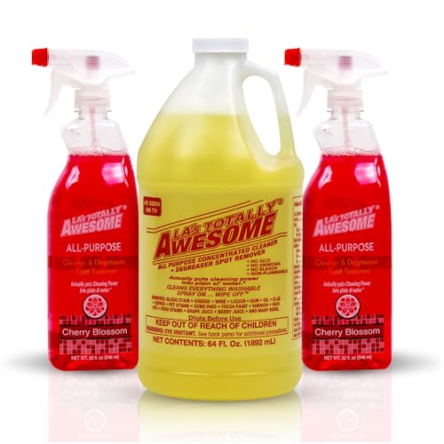 Las Totally Awesome All Purpose Cleaner 64 oz  All Purpose Cleaner Cherry Blossom Plant-Based Spray 32oz Pack of 2
