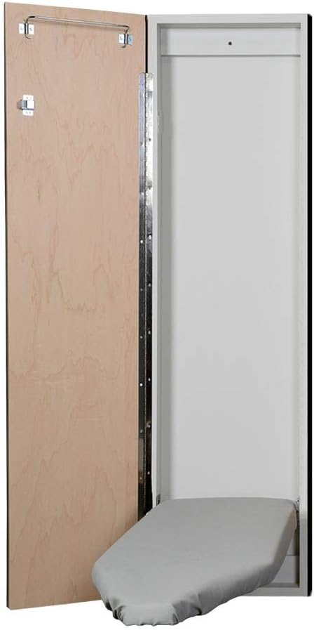 Iron-A-Way IAW-42-L Ironing Center - 42" Built in Ironing Board - Left Hinged Door - Flat Wood