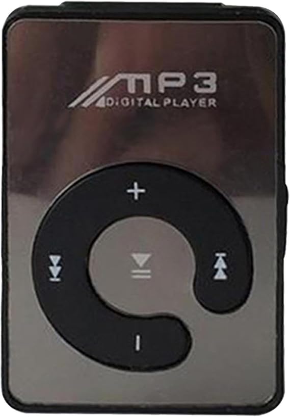 MP3 Player - Mini Digital Music Media | PP MiniMP3 BackClip Player with | Earphone | Wearable MiniMP3 with Cable - Earphone, Wearable Musical Accessories for Sport, Running, Jogging