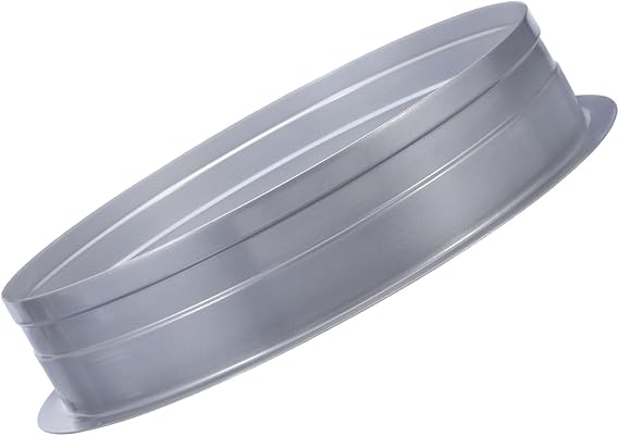 Metal Exhaust Flange 12" Straight Pipe Connector for HVAC Heating/Cooling Ventilation Systems