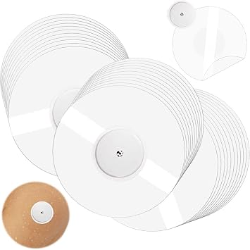 Libre 2 Sensor Covers Waterproof 55 Pack,Transparent Waterproof Adhesive Patch, Pre-Cut CGM Tape 14 Days Long Fixation for Your Sensor, NO Glue in The Center-LiangMai