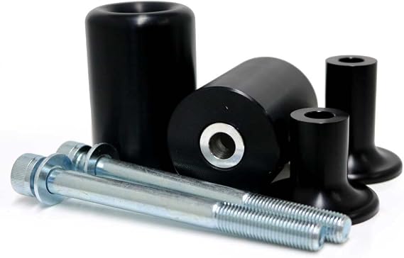 Shogun USA Made Kaw ZX6R ZX-6R ZX6RR ZX636 2013 2014 2015 2016 2017 2018 Black No Cut Frame Sliders Fits ABS & NON ABS Models - 750-4449