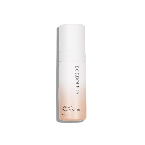 Borboleta Lash Bath Foam Cleanser, Lash Shampoo Safe for Extensions